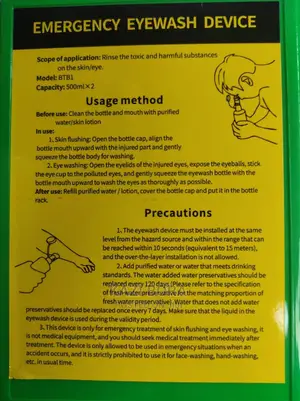 Portable Emergency Eye Wash Station