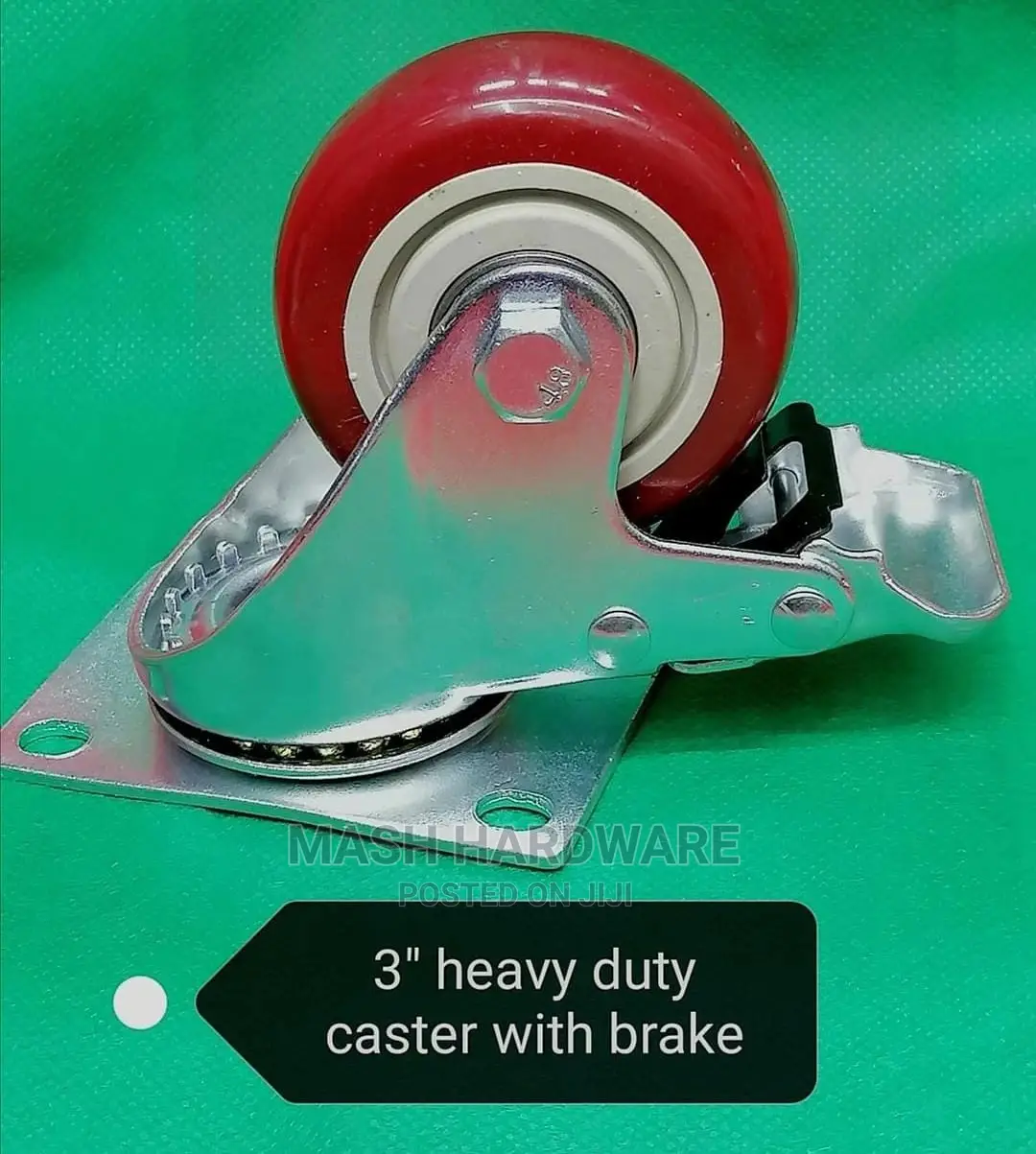 3" Caster Wheel With Brake