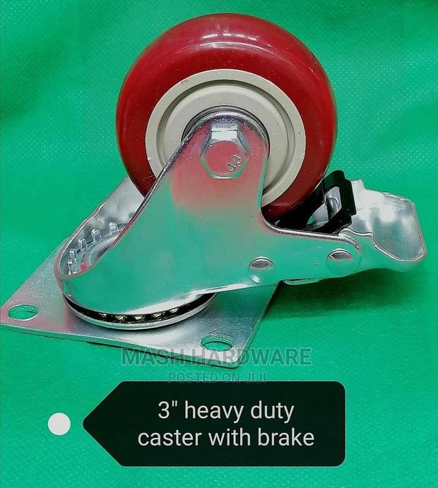 3" Caster Wheel With Brake