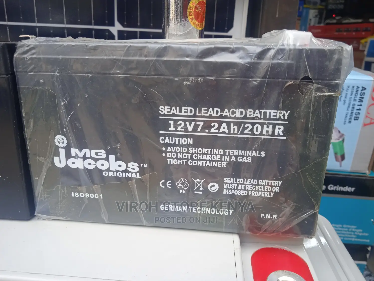 Jacobs 12V 7.2ah /20hrs Brand New Battery From Germany
