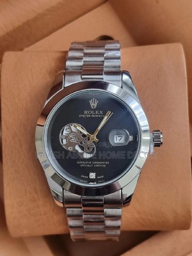 Rolex Designer Watch Black Face Gift for Men