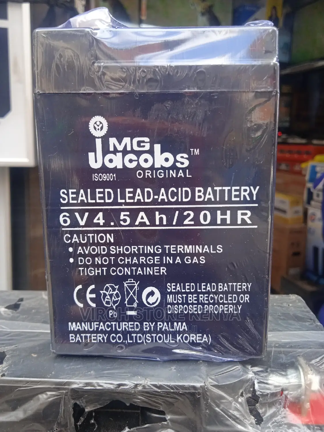Jacobs 6V 4.5AH Battery/20hrs Brand New Battery