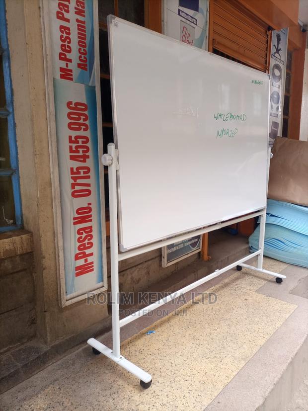 Whiteboard on Movable Stand 8ftx4ft on Wheeled Stand - main view