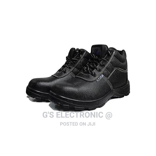 Black Best Safety Boots - main view