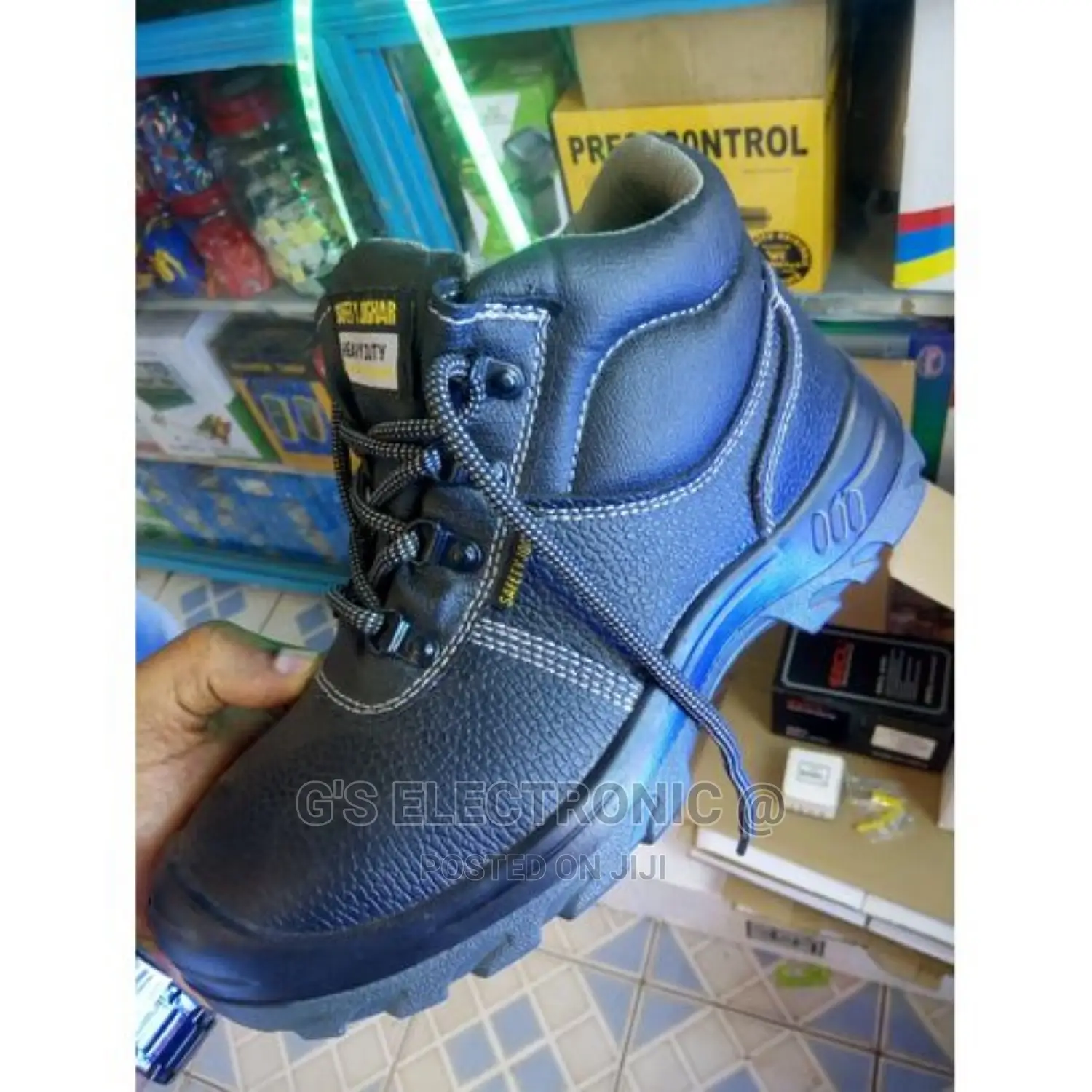 Black Best Safety Boots 