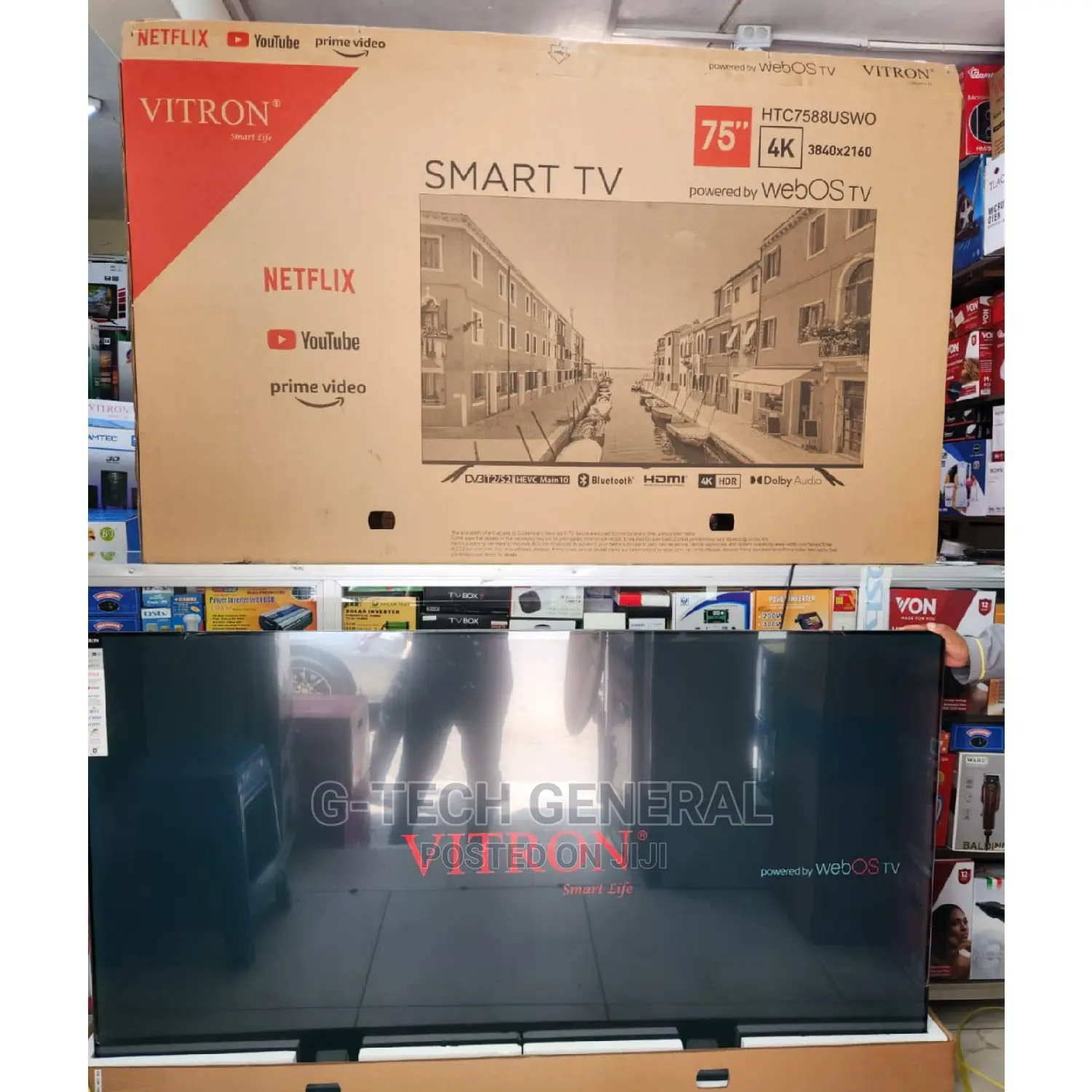 Vitron 75" Smart Android Frameless Tv