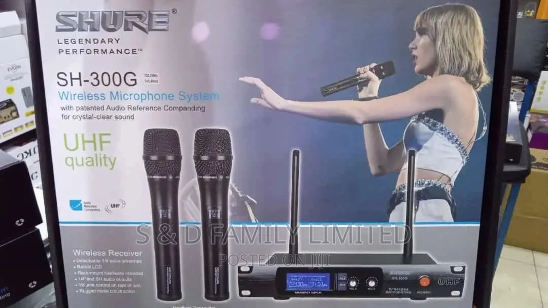 Shure UHF SH-300G Wireless Microphone