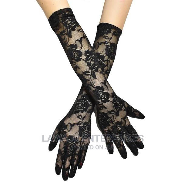 Elegant Lace Gloves (Pair) - Long Opera - thumbnail 3