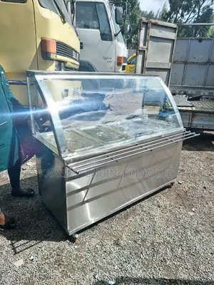 Curved Glass Food Warmer Bain Marie