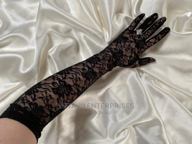 Elegant Lace Gloves (Pair) - Long Opera - main view