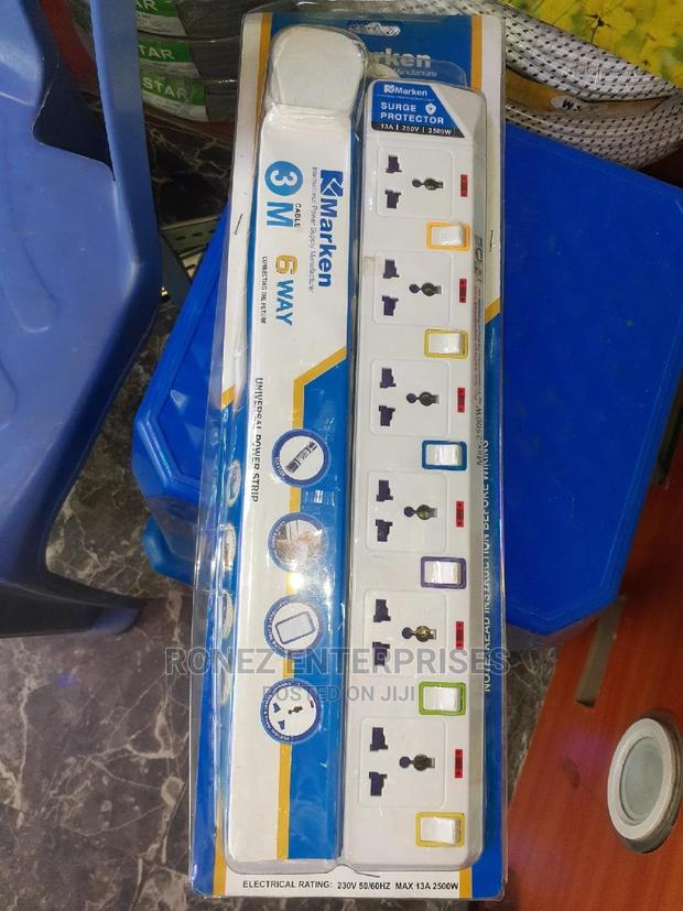 Extension 6 Way With Surge Protector