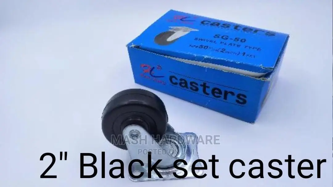 2" Black Set Caster Wheel