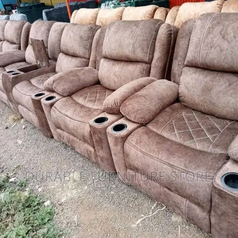 Recliner Sofa 7 Seater With Storage and Cup Holder