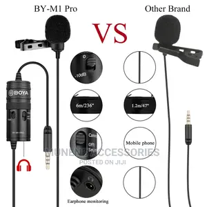Boya BY-M1 Pro Omnidirectional Lavalier Condenser Microphone