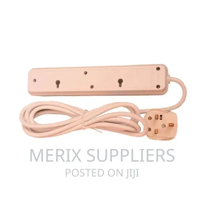 4 Way Switchless Heavy Duty 13 Amp Extension Socket With 3 Metre Cable