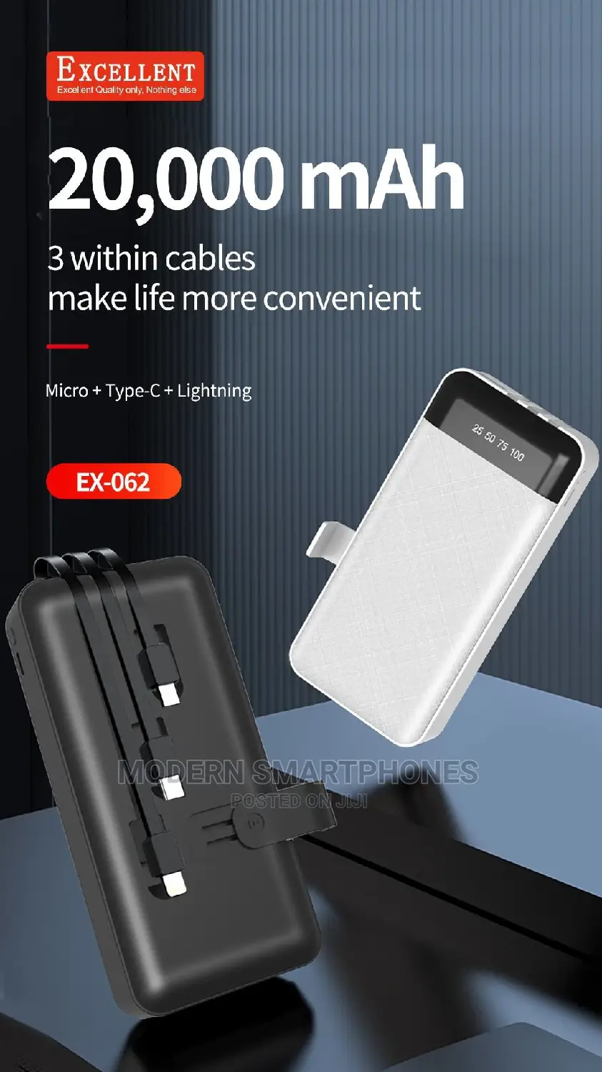 20000mah Excellent Power Back