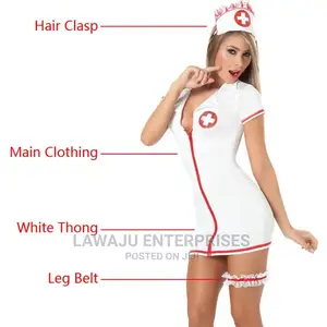 Night Nurse Play Dress Up Complete Costume Lingerie Set