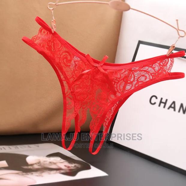 Ladies Sexy Lace Open Crotch Panty