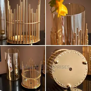 Glass Vase Home Interior Decoration Study Deco Candle Holder
