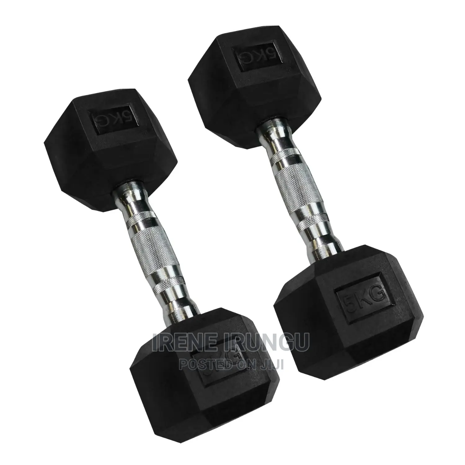 Hexagon Dumbell, 5kg Pair