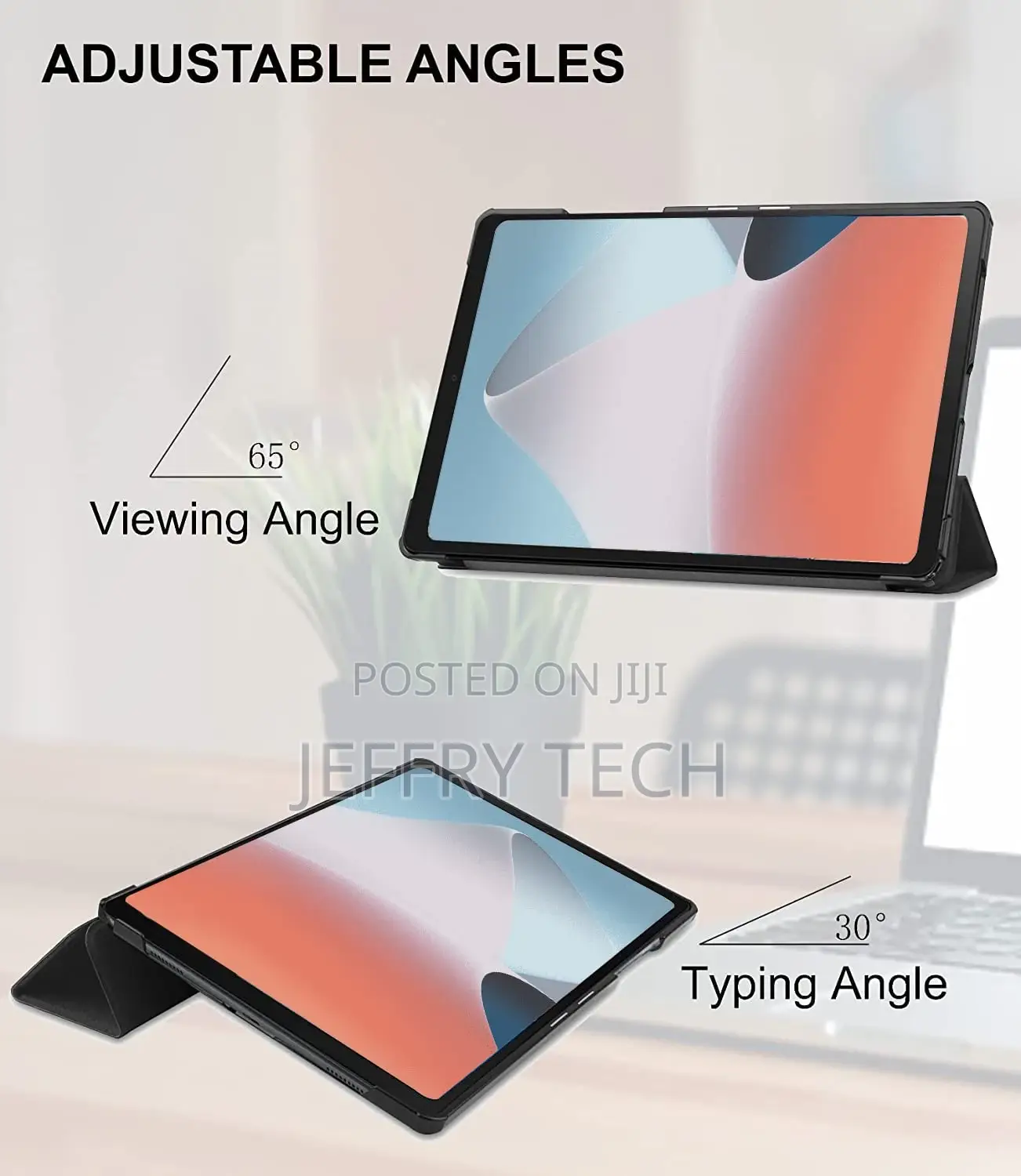 Flip Stand Case Cover for Oppo Pad Air 10.36 Inch - Black