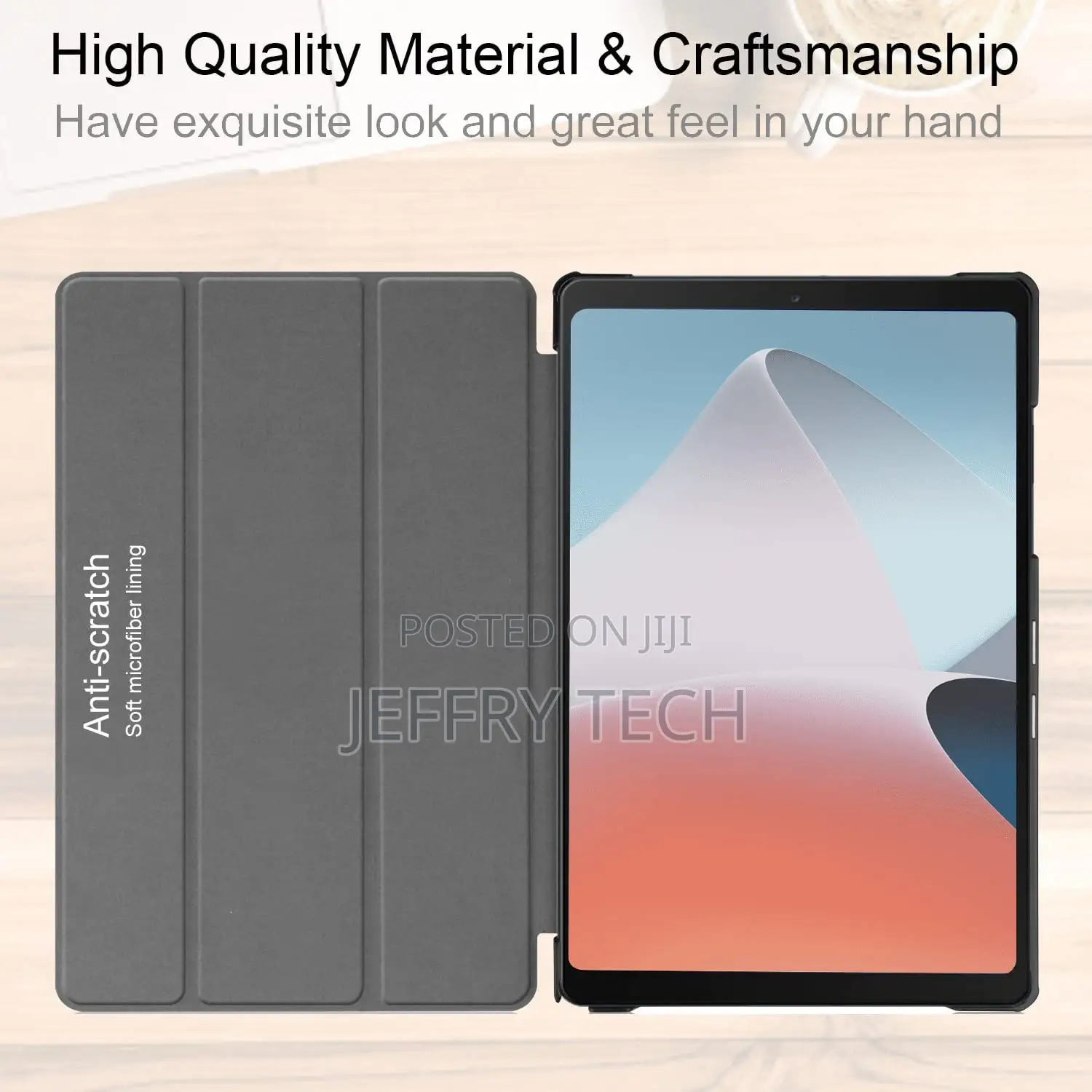 Flip Stand Case Cover for Oppo Pad Air 10.36 Inch - Black