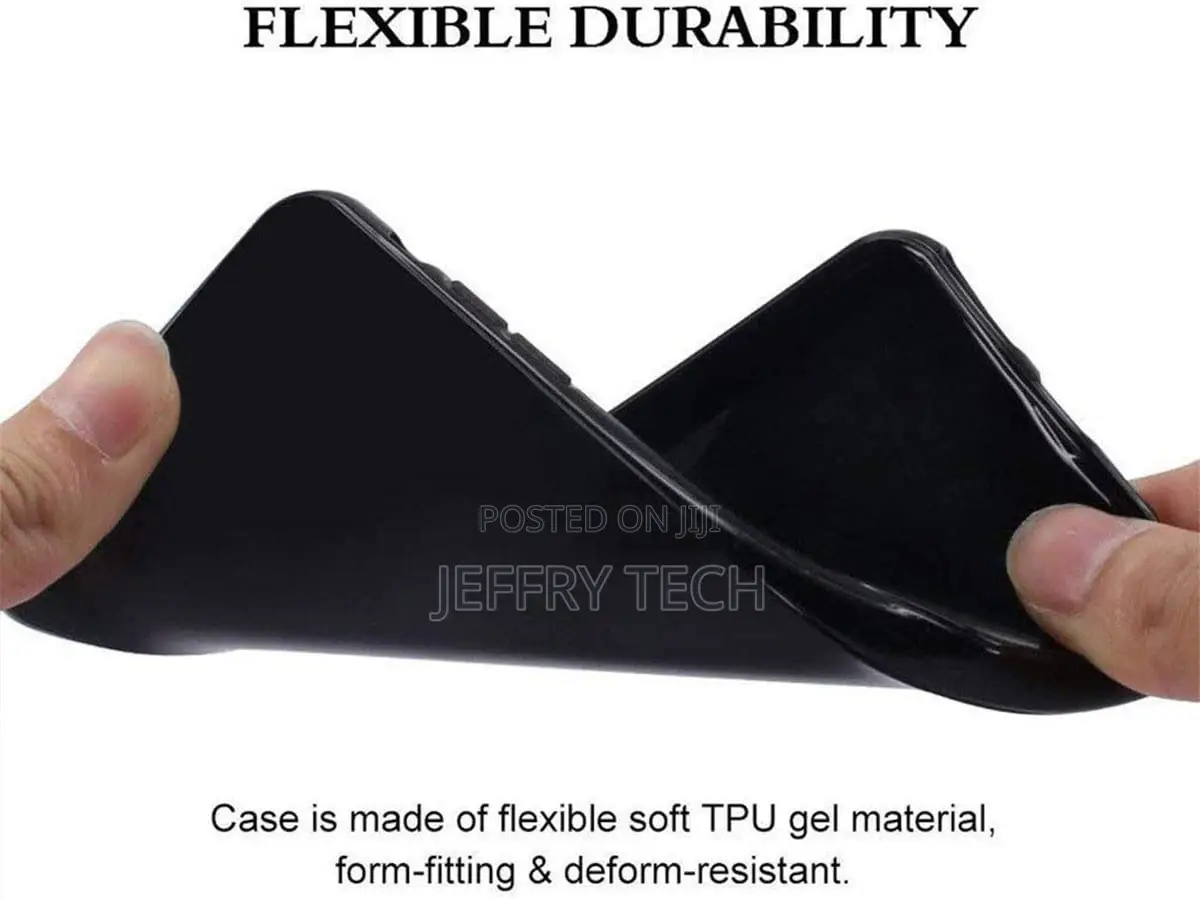 Cover for Infinix Hot 30 Play, Black Flexible Silicone Slim
