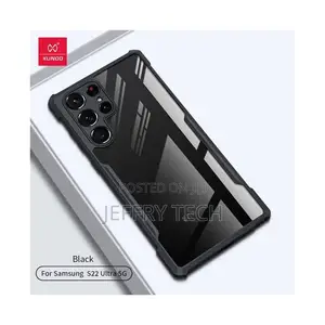 Clear Case for Samsung Galaxy S22 Ultra 5G, Dual Layer Heavy