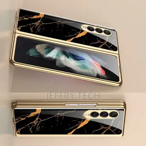 Samsung Galaxy Z Fold 3 5G Case Luxury Plating Glass Shockpr