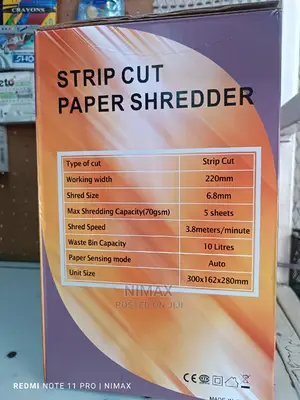 Paper Shredder Strip Cut