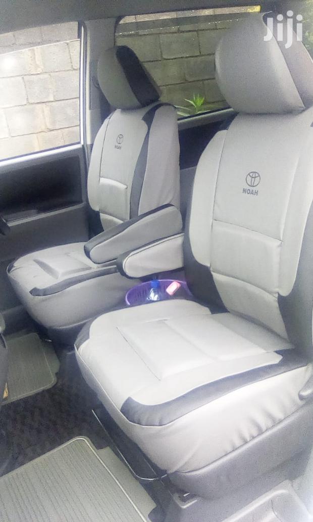 Cool Grey And Black Seat Covers - main view