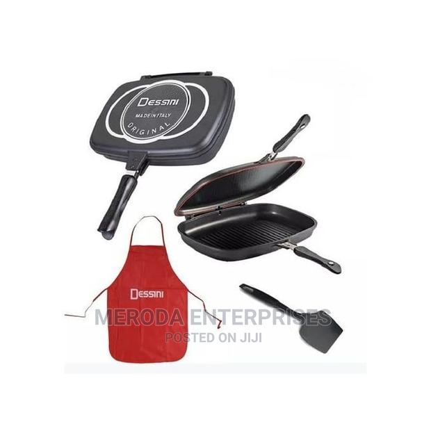 Desini Double Pan /Meat Grill Non Stick 36cm - Black - main view