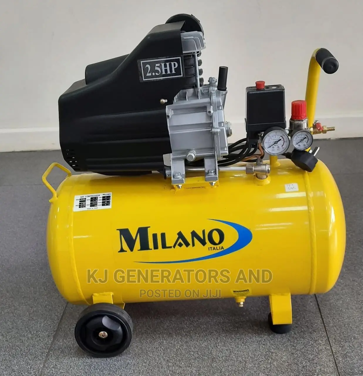 Milano Air Compressor 50litres (2.5hp)