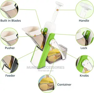 Multifunctional 5IN1 Mandoline Slicer and Chopper Vegetable
