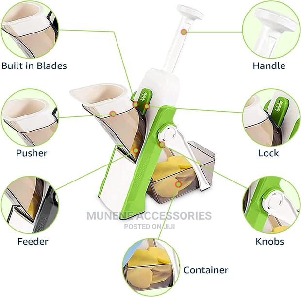 Multifunctional 5IN1 Mandoline Slicer and Chopper Vegetable