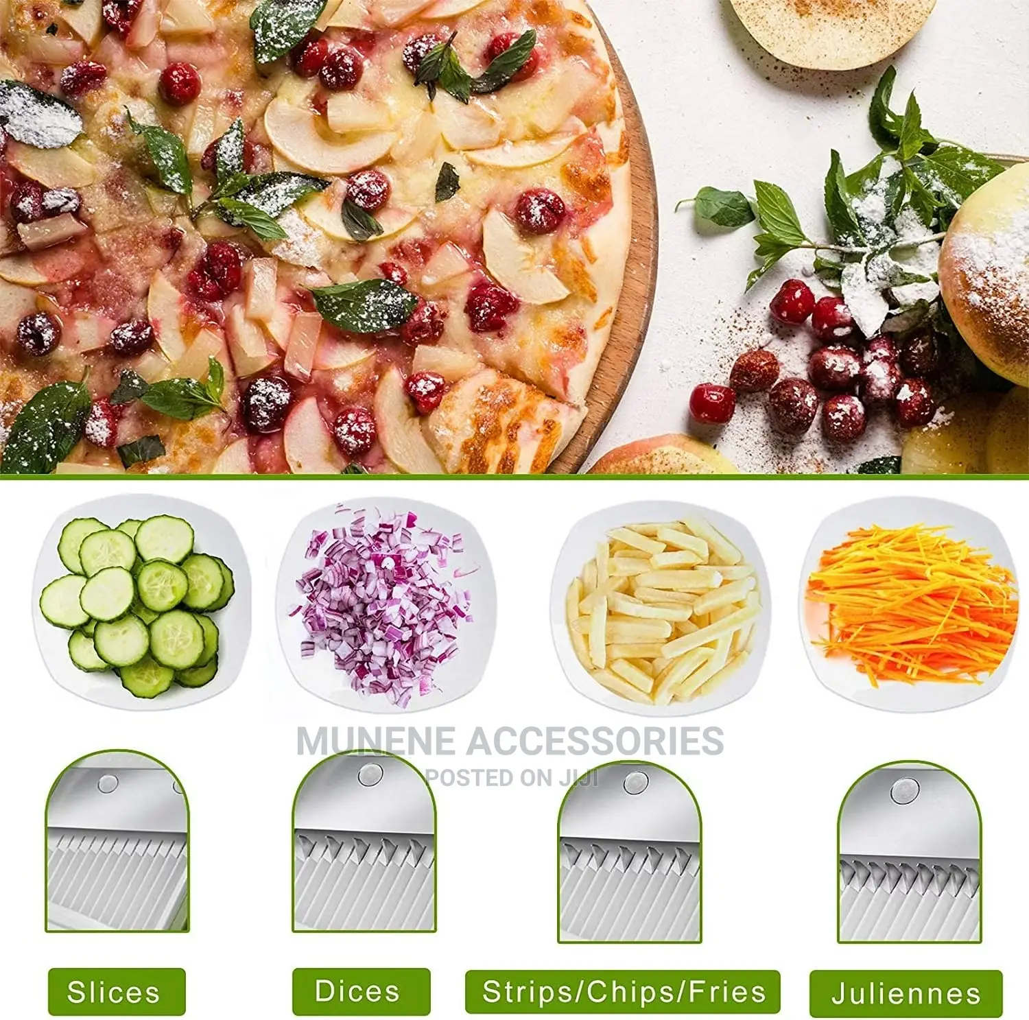 Multifunctional 5IN1 Mandoline Slicer and Chopper Vegetable