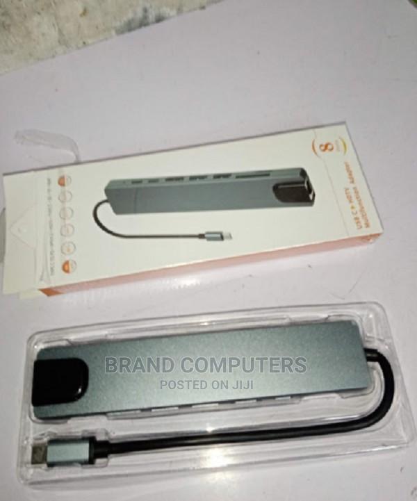 USB C 8 in 1 Hub Multiport Adapter 3.1 Type C Dock Station
