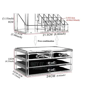 Acrylic Makeup Organizer With Drawers