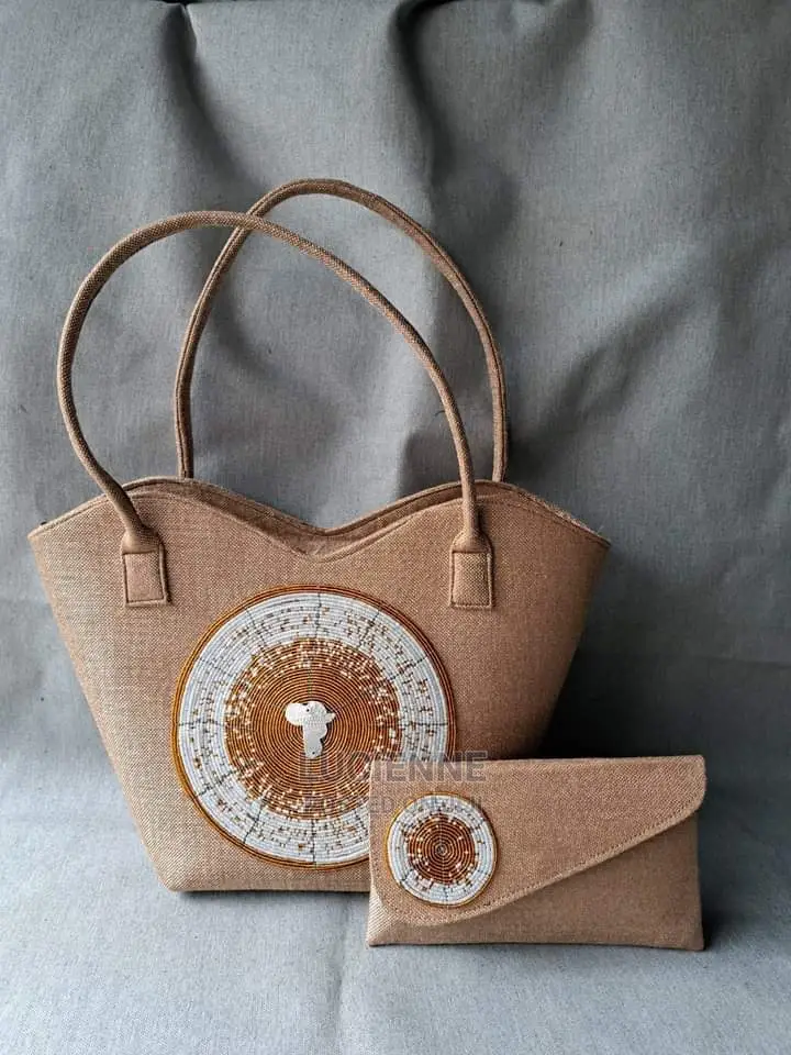 Jute Beaded Handbags