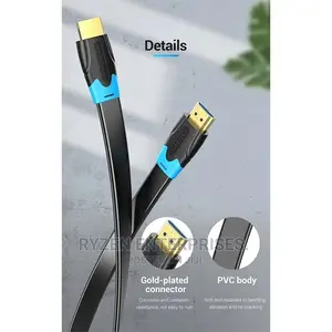 Vention Flat HDMI Cable 1M Black