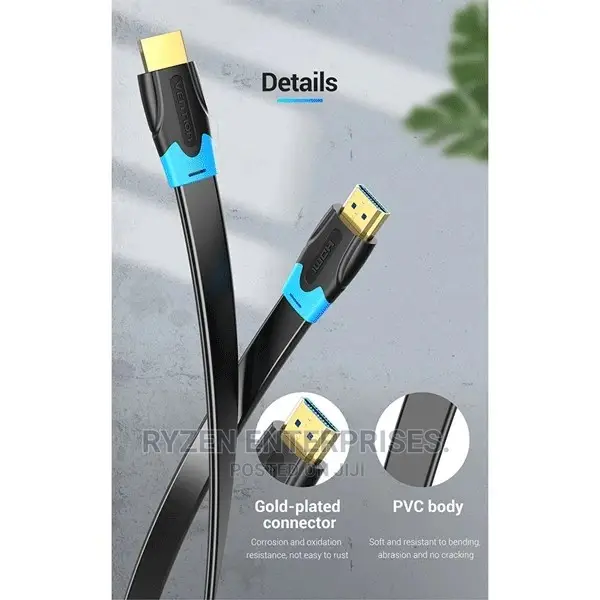 Vention Flat HDMI Cable 1M Black