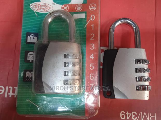 Big Combination Password Padlock 4 Digits Plastic Coated