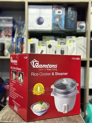 Ramtons Rice Cooker+Steamer 1.8 Liters White- Rm/289