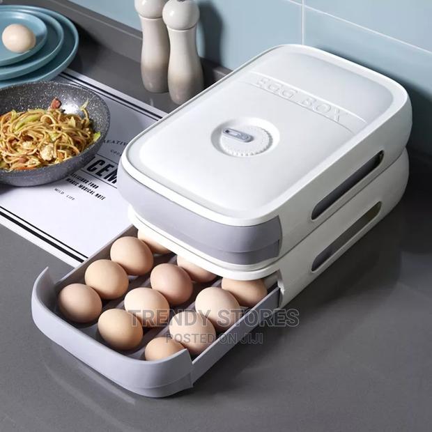 21 Eggs Long Groove Anti Collision Sliding Egg Box - main view