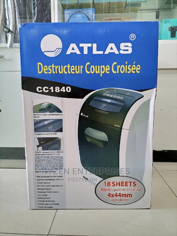 Atlas Cc1840 Paper Shredder/ 18 Sheet Shredder