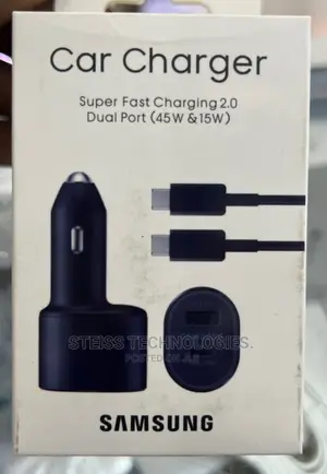 45W and 15W Samsung Car Charger.