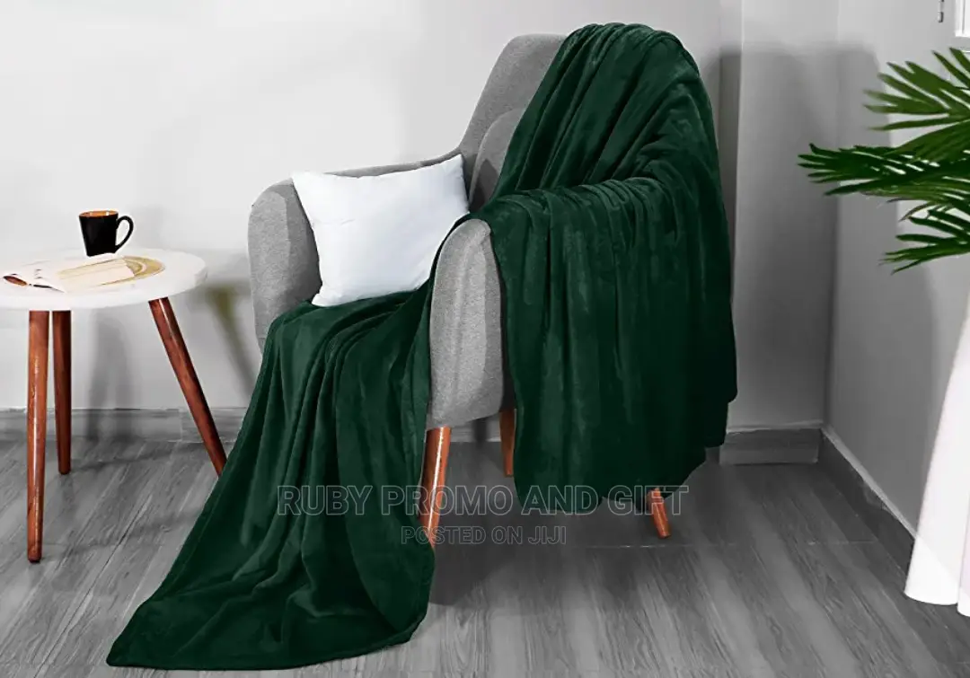 Super Warm Dark Green Fleece Blanket