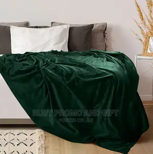 Super Warm Dark Green Fleece Blanket