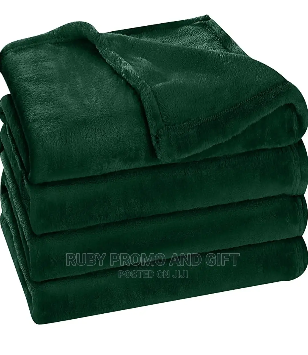 Super Warm Dark Green Fleece Blanket