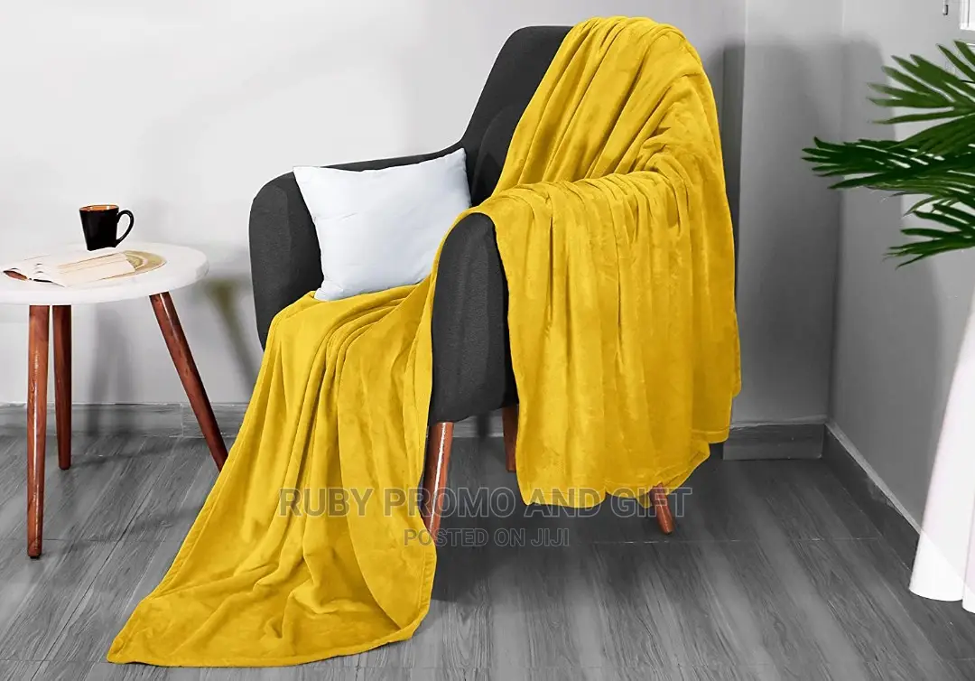 Super Warm Mustard Yellow Fleece Blanket